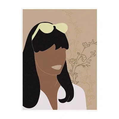 Lumaprints Hawaii Smpl Wom Flourish Portrait Canvas Art In Brown