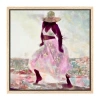Lumaprints Her Colorful Dance 2 Framed Canvas Art In Pink