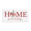 Lumaprints Home For The Holidays Canvas Art In White