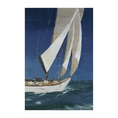 Lumaprints Home Run Canvas Art In Blue