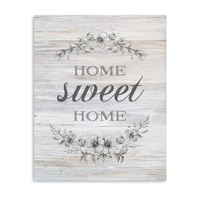 Lumaprints Home Sweet Home Canvas Art In Gray