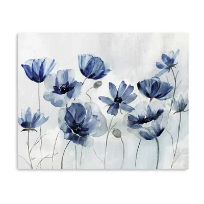 Lumaprints Indigo Spring Awakening Canvas Art In Blue