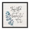 Lumaprints Inspiration - Together Framed Canvas Art In White