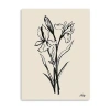 Lumaprints Iris Sketch I Giclee Canvas Art In Black