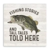 Lumaprints Less Talk More Fishing I-tall Tales Giclee Canvas Art In Sand
