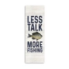 Lumaprints Less Talk More Fishing Vertical Ii-fishing Giclee Canvas Art In Sand