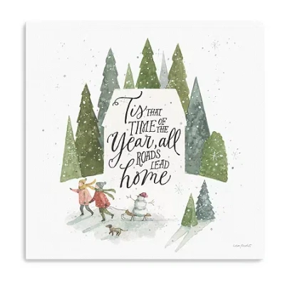 Lumaprints Magical Winterland X Canvas Art In White