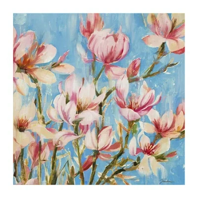 Lumaprints Magnolia's In Bloom Canvas Art In Pink