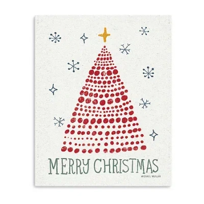 Lumaprints Merry Christmas Canvas Art In Red