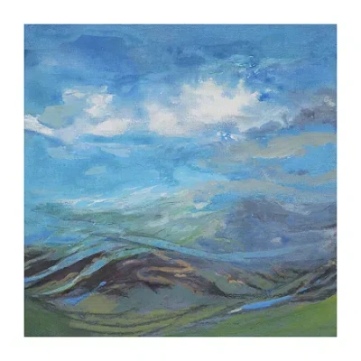 Lumaprints Misty Mountain Canvas Art In Blue