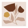 Lumaprints Modern Graphic Floral Stem Canvas Art In Brown