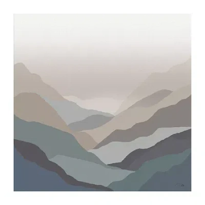 Lumaprints Mountain Valley Modern Canvas Art In Brown