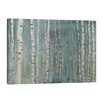 Lumaprints Mystical Aspens Giclee Canvas Art In Blue