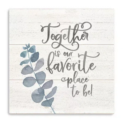 Lumaprints Natural Inspiration Blue I-together Giclee Canvas Art