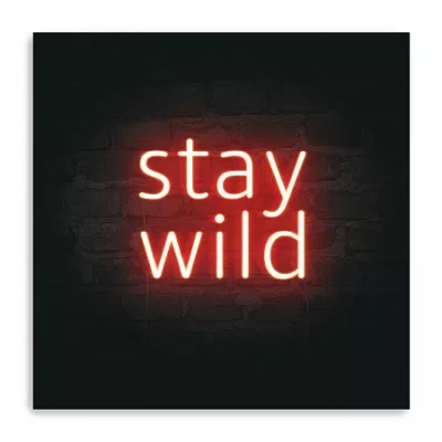 Lumaprints Neon Inspo I Giclee Canvas Art In Red