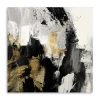Lumaprints Neutral Gold Collage I Giclee Canvas Art In Black