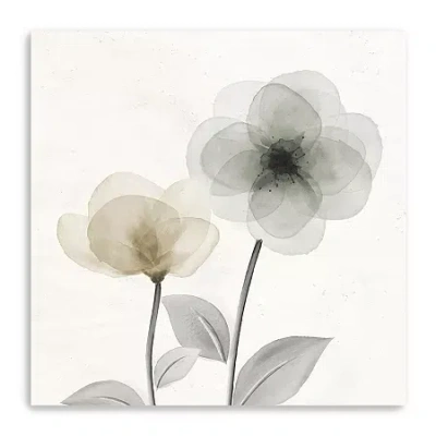 Lumaprints Open Bloom 2 Canvas Art In White