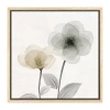 Lumaprints Open Bloom 2 Framed Canvas Art In White