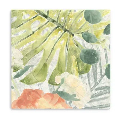 Lumaprints Palm Garden I Giclee Canvas Art In Green