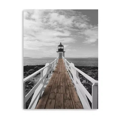 Lumaprints Port Clyde Lighthouse Canvas Art In Brown