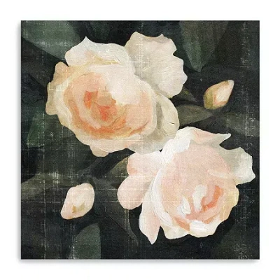 Lumaprints Soft Garden Roses I Giclee Canvas Art In Pink