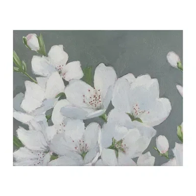 Lumaprints Spring Apple Blossoms Canvas Art In White