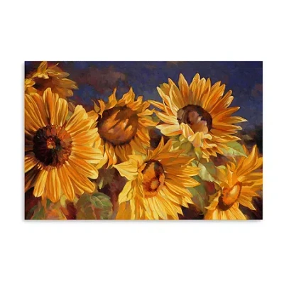 Lumaprints Sunflower Canvas Art In Yellow