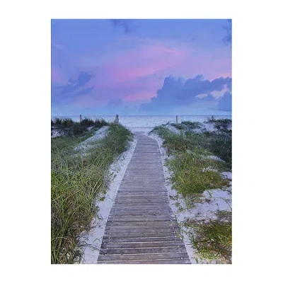 Lumaprints Sunrise Walk Canvas Art In Purple
