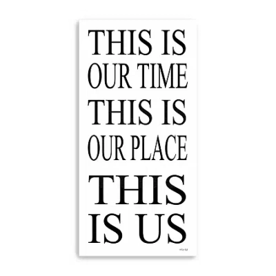 Lumaprints This Is Us Giclee Canvas Art In White