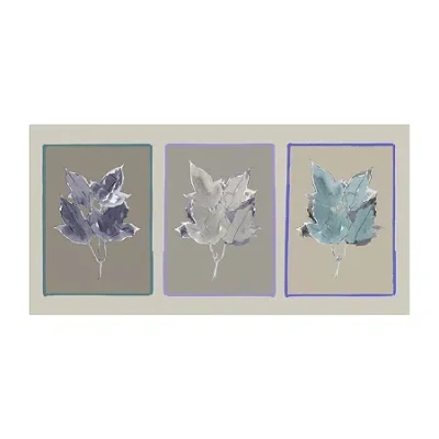 Lumaprints Three Botanicals I Modern Canvas Art In Sand