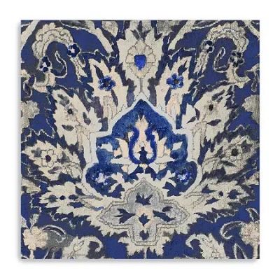 Lumaprints Trip Around The World Giclee Canvas Art In Blue