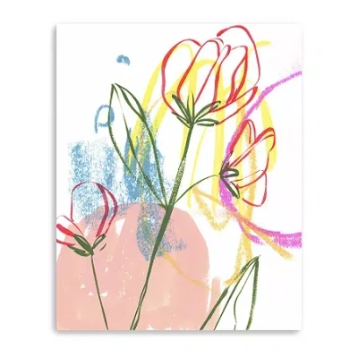 Lumaprints Tulip Formation I Giclee Canvas Art In Pink