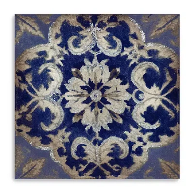 Lumaprints Turkish Tiles Xi Giclee Canvas Art In Blue