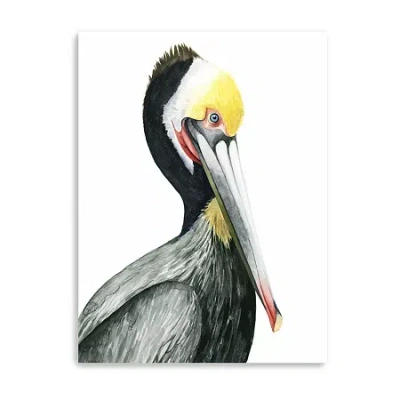 Lumaprints Watercolor Pelican I Giclee Canvas Art In Multi