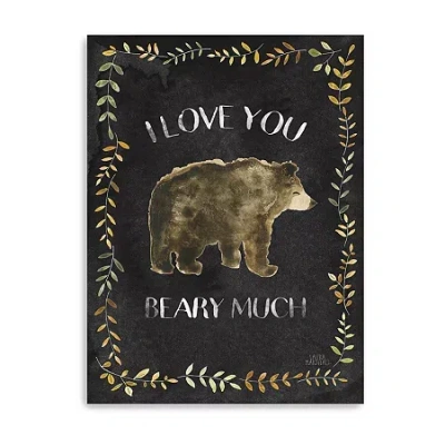 Lumaprints Woodland Whimsy Vii Black Giclee Canvas Art