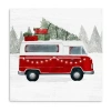 Lumaprints Yuletide Camper Iv Canvas Art In Red