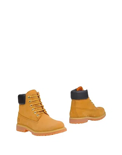Lumberjack Ankle Boots In Camel