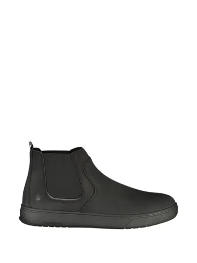 Lumberjack Elasticated-panel Chelsea Boots In Black