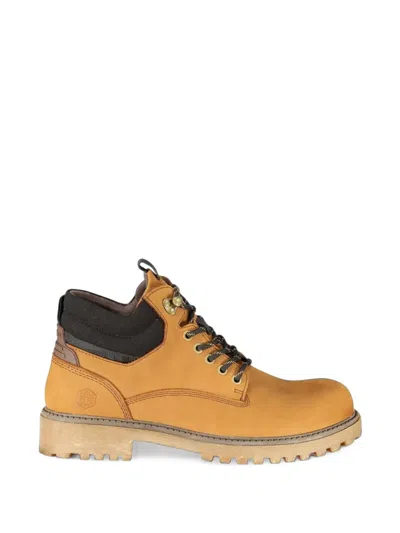 Lumberjack Lace-up Leather Boots In Blue