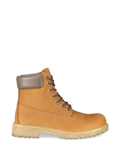 Lumberjack Lace-up Leather Boots In Brown