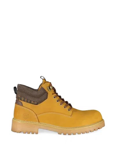 Lumberjack Lace-up Leather Boots In Brown