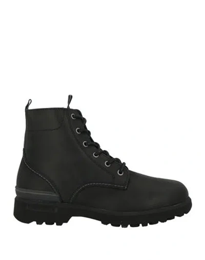 Lumberjack Man Ankle Boots Black Size 8 Leather