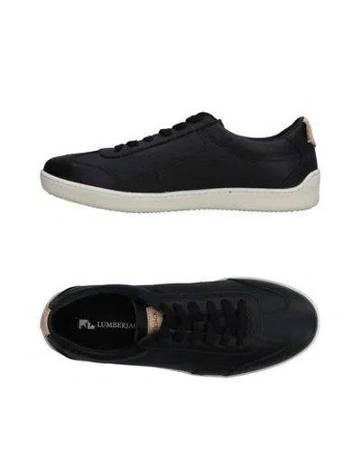 Lumberjack Man Sneakers Black Size 7 Soft Leather