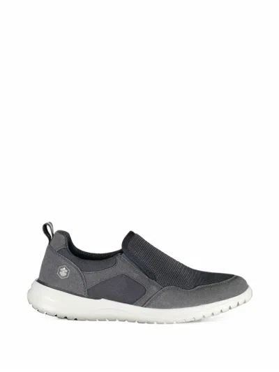 Lumberjack Mesh-panelled Slip-on Sneakers In Gray