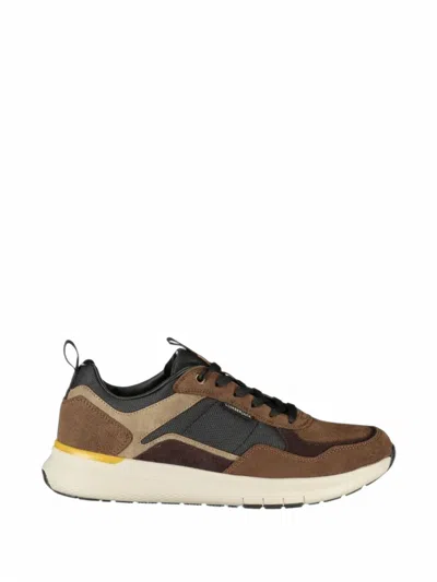 Lumberjack Neil Panelled Lace-up Sneakers In Brown