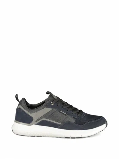 Lumberjack Panelled Mesh Sneakers In Blue