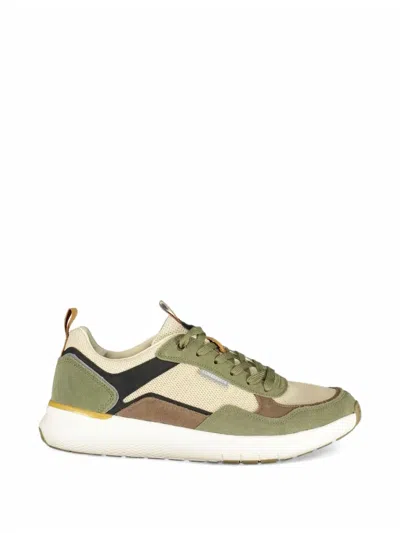 Lumberjack Panelled Mesh Sneakers In Multi