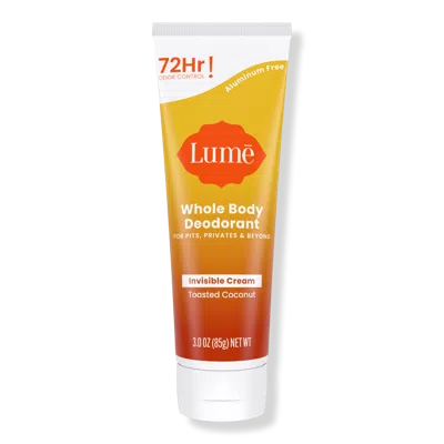 Lume Whole Body Deodorant Invisible Cream Tube - Toasted Coconut