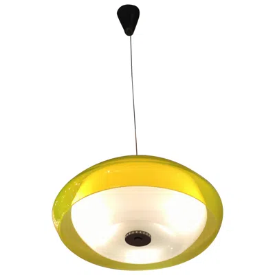 Pre-owned Lumi Chandelier Murano Metal Crome, 1960, Italy In Transparent