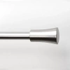 Lumi Home Furnishings Cylinder Cap 3/4 In Curtain Rod In Silver